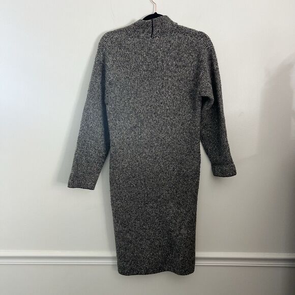 Uniqlo Womens Wool Blend Tweed Cardigan Longline Brown Gray Size XS - Picture 11 of 13